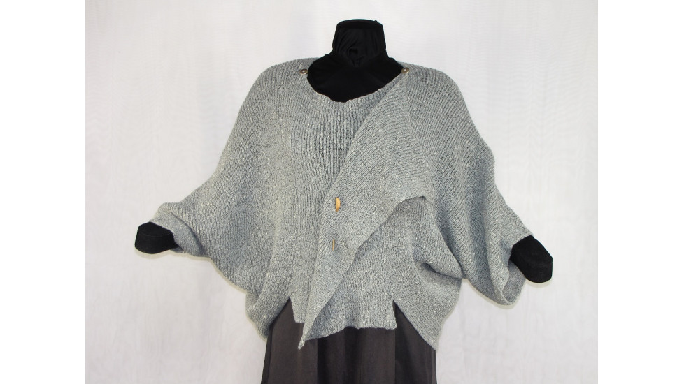 Veste carrée grey tweed